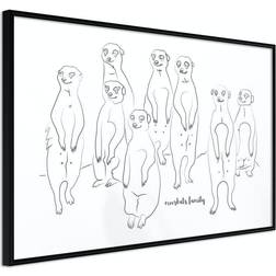 Arkiio Affisch Meerkats Family [Poster] 45x30 Poster